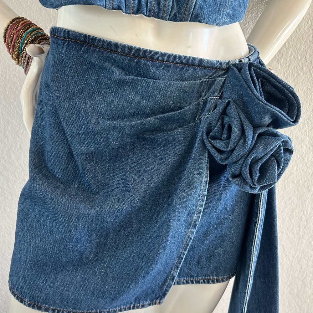 Gianni Bini Blue Denim Skirt